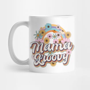 Mama Groovy Floral Mug